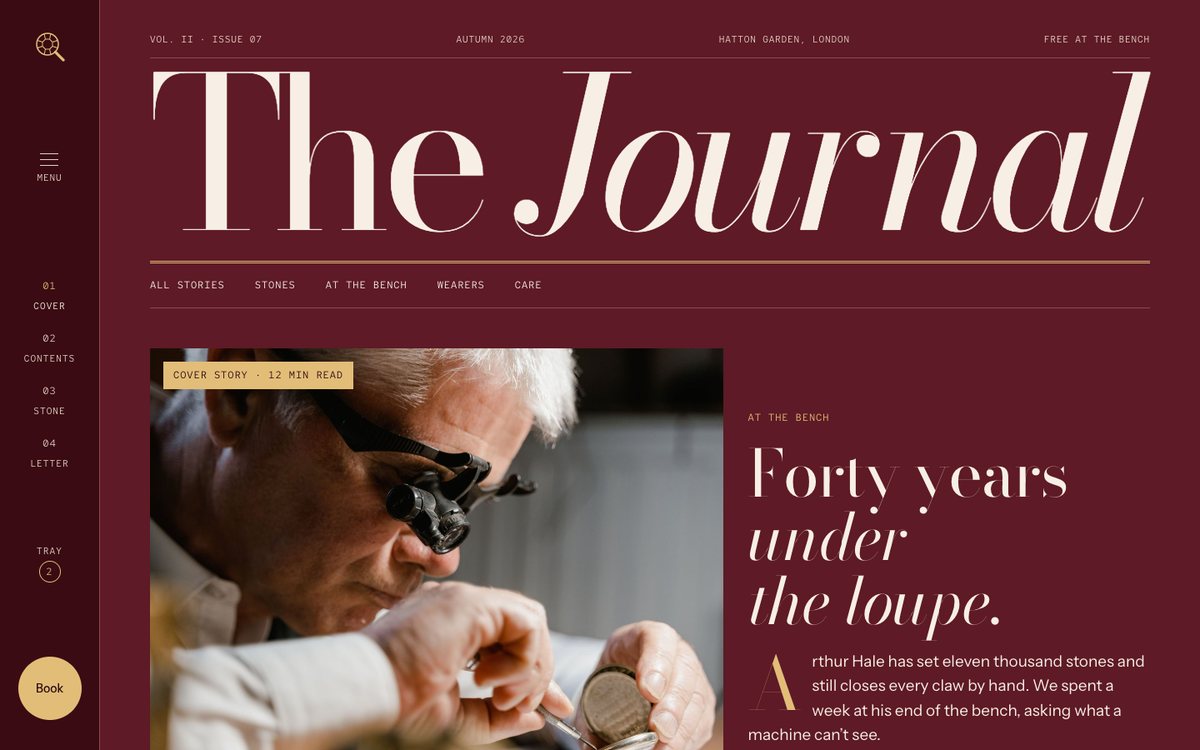 Home 04, Journal: a magazine masthead and cover story